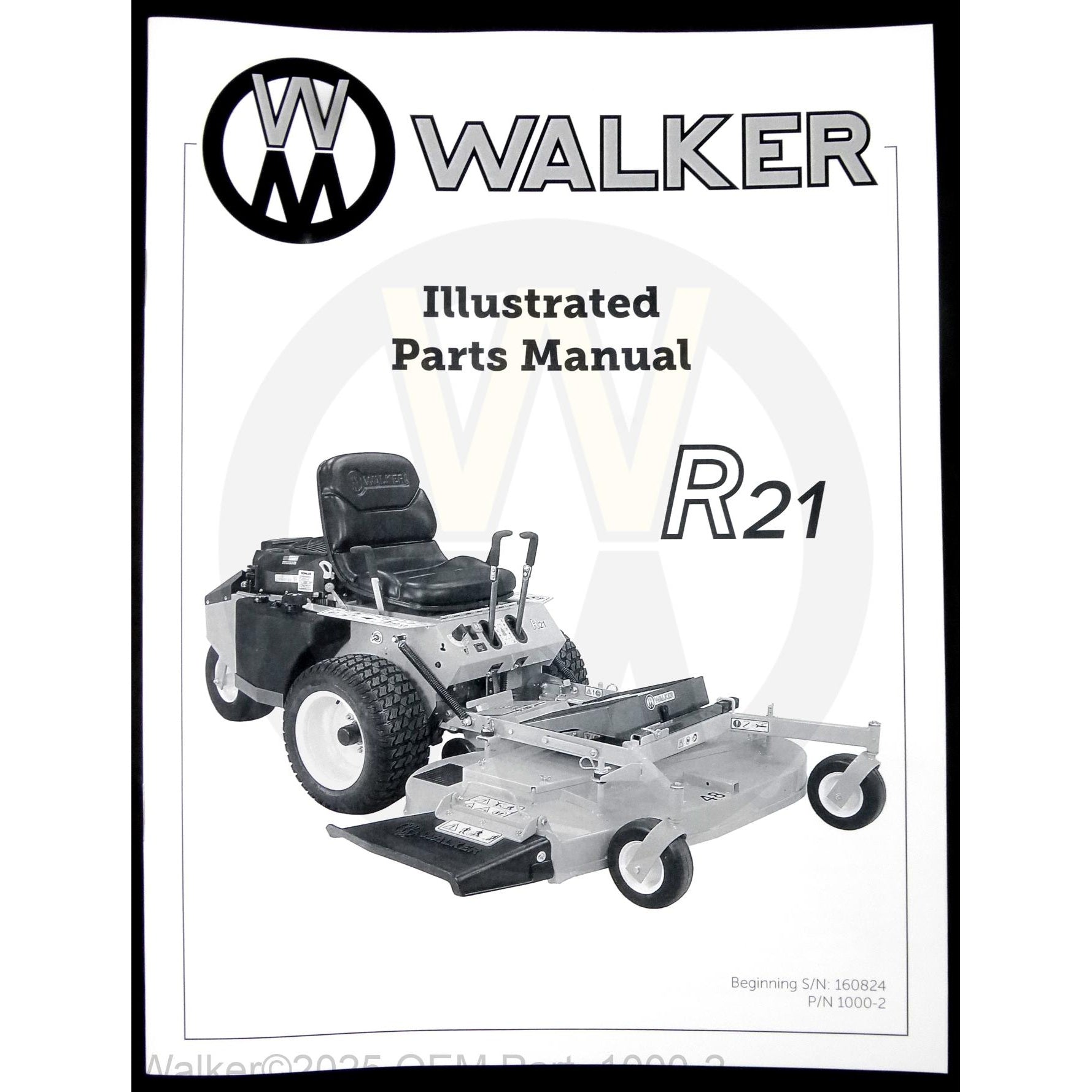 Walker Part # 1000-2 : Parts Manual/MR21