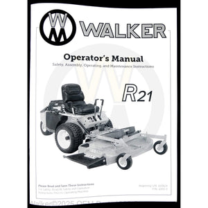 Walker Part # 1000-3 : Operators Manual/MR21