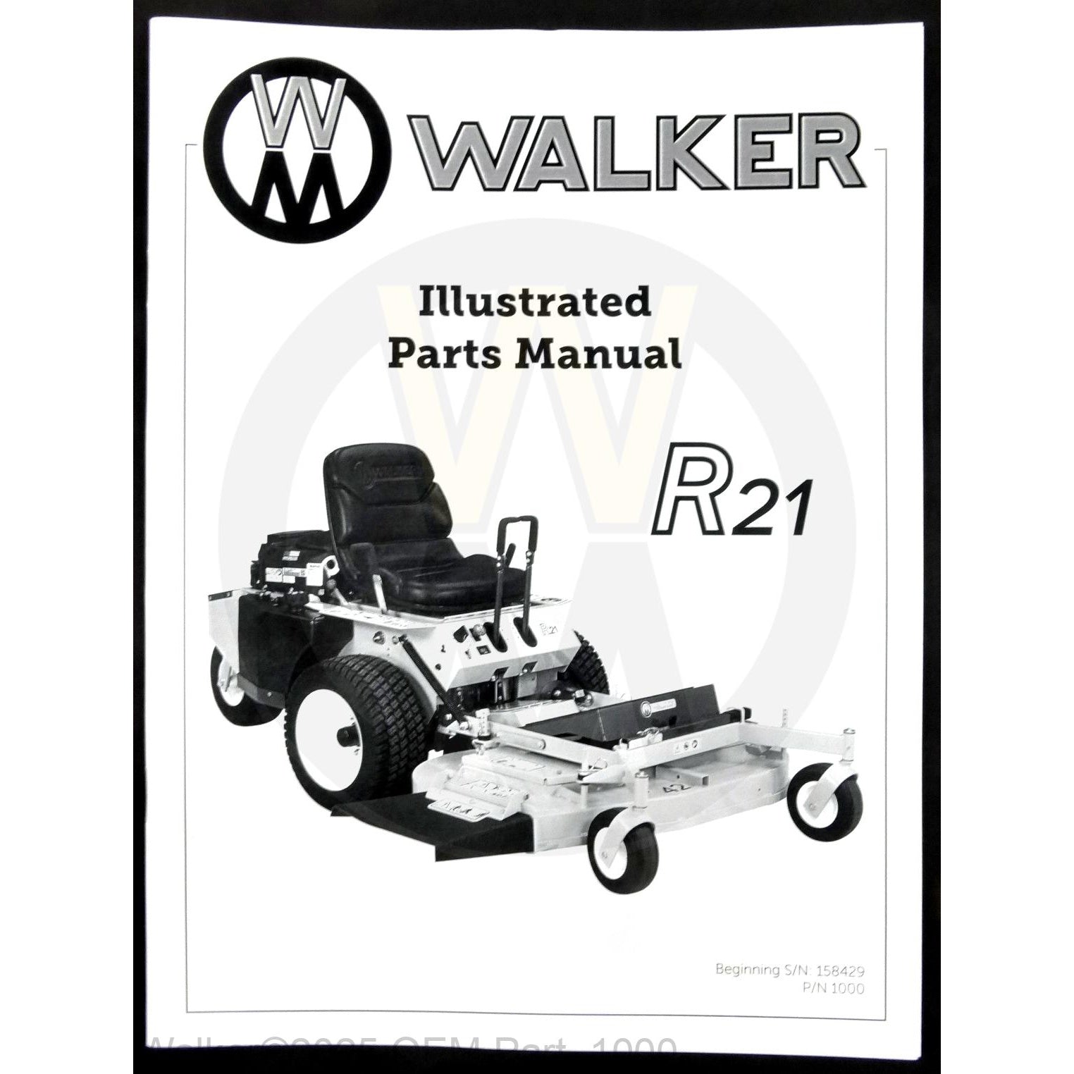 Walker Part # 1000 : Parts Manual/MR21