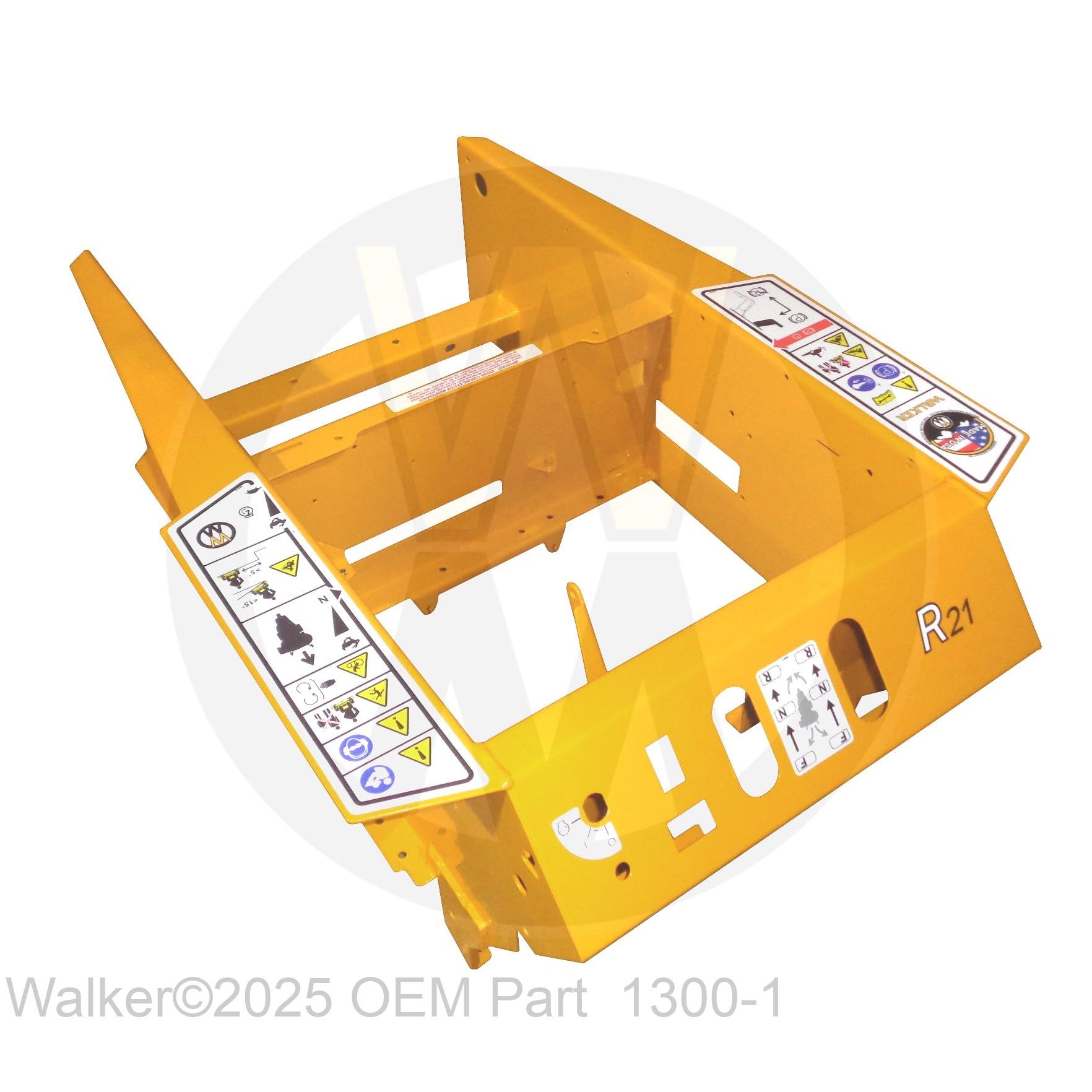 Walker OEM chassis frame part 1300-1 for Model MR21 mowers