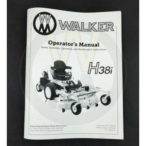 Walker Part # 2000-14 : Operators Manual/MH38i
