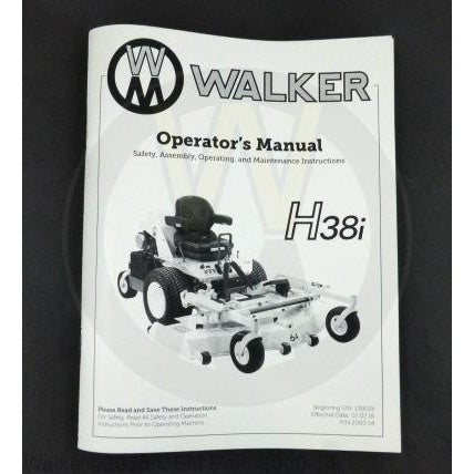 Walker Part # 2000-14 : Operators Manual/MH38i