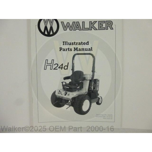 Walker Part # 2000-16 : Parts Manual/MH24d