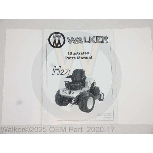Walker Part # 2000-17 : Parts Manual/MH27i