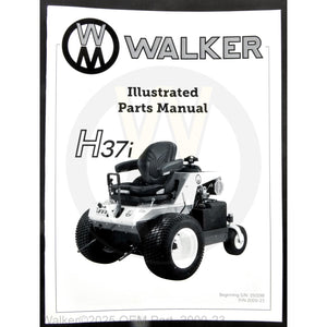 Walker Part # 2000-23 : Parts Manual/MH37i