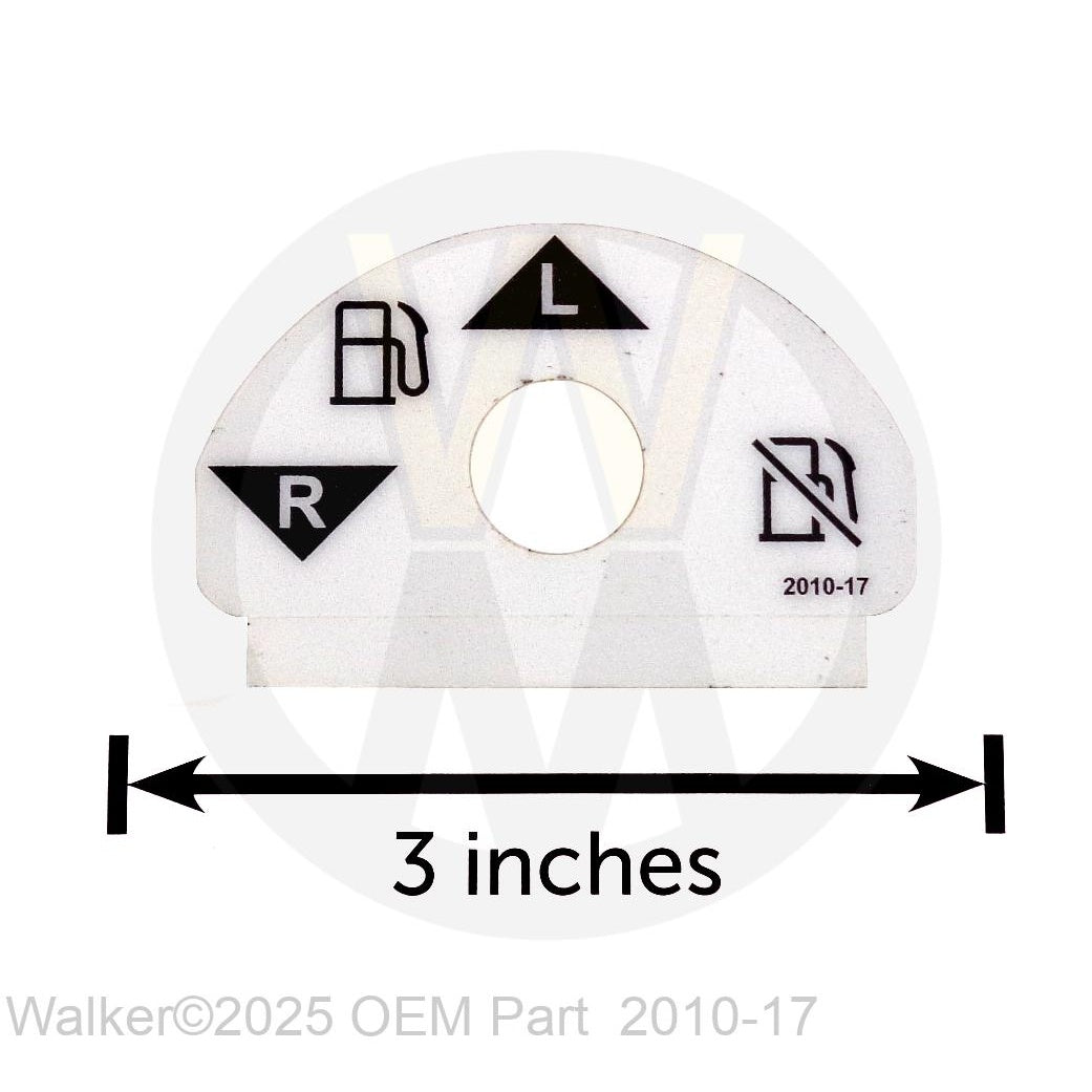Walker Part # 2010-17 : Decal, Fuel Transfer (Symbolic)