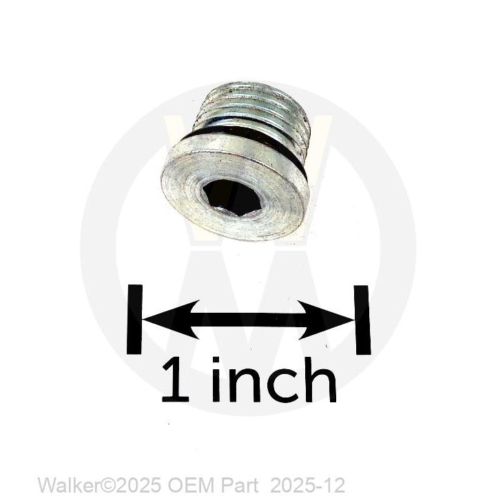 Walker Part # 2025-12 : 9/16-18 O-Ring Plug