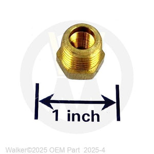 Walker Part # 2025-4 : 1/4NPT TO 1/8NPT BUSHING