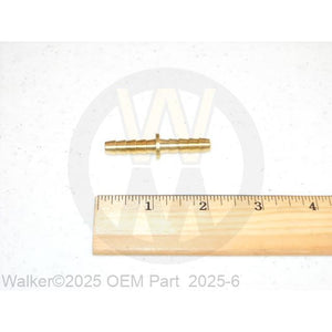 Walker Part # 2025-6 : 1/4 TO 1/4 BARB FITTING