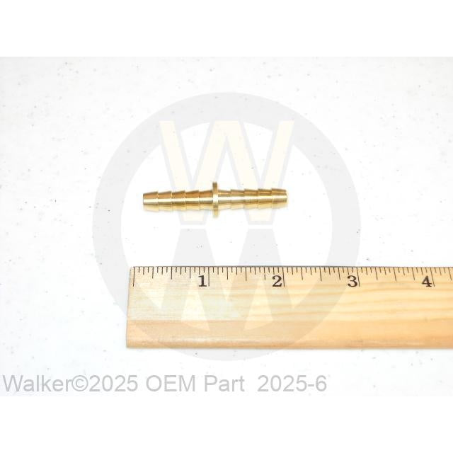 Walker Part # 2025-6 : 1/4 TO 1/4 BARB FITTING