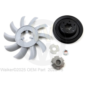Walker Part # 2026-15 : (SU4026-18) Fan & Pulley Kit/ ZT3400 (72684)