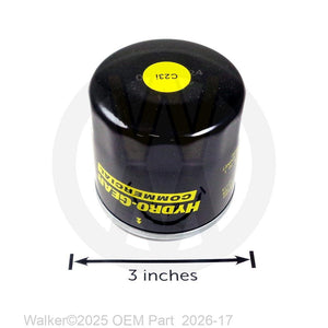 Walker Part # 2026-17 : Hydro Oil Filter (Bulletin #24312)