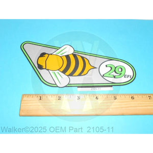 Walker Part # 2105-11 : Decal/LH, 29HP