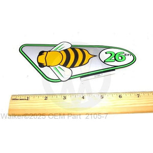 Walker Part # 2105-7 : DECAL/LH, 26