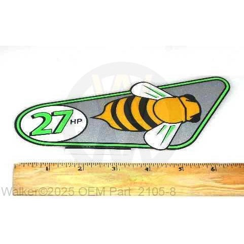 Walker Part # 2105-8 : DECAL/RH, 27HP