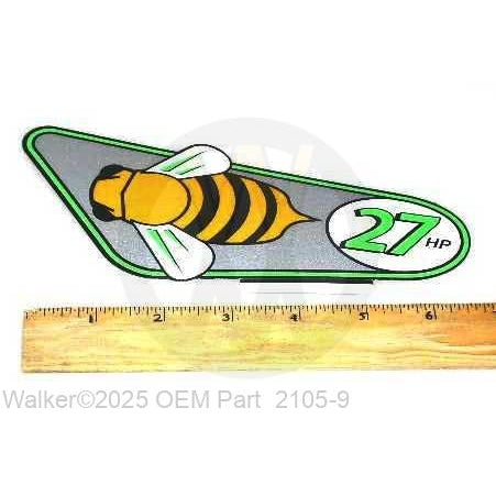 Walker Part # 2105-9 : DECAL/LH, 27HP