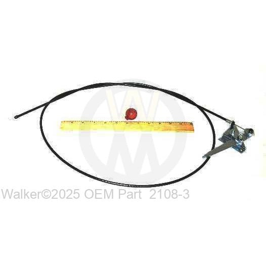Walker Part # 2108-3 : THROTTLE CNTRL&CABLE ASSY