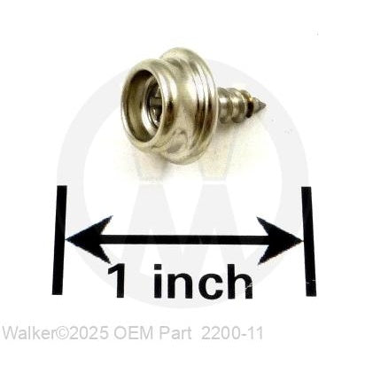 Walker Part # 2200-11 : Snap, Male #8 x 3/8