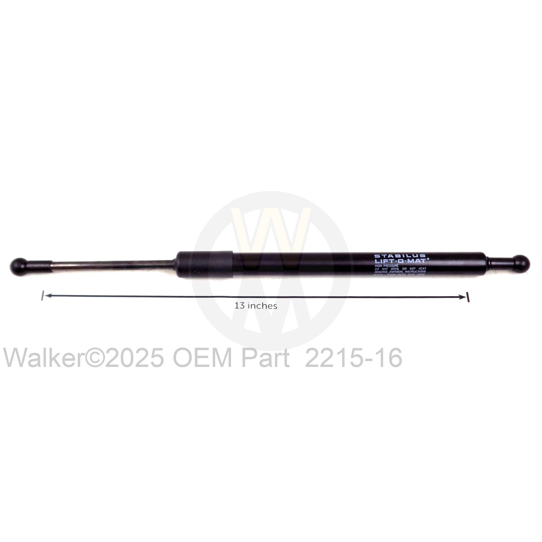 Walker Part # 2215-16 : Gas Spring Assembly