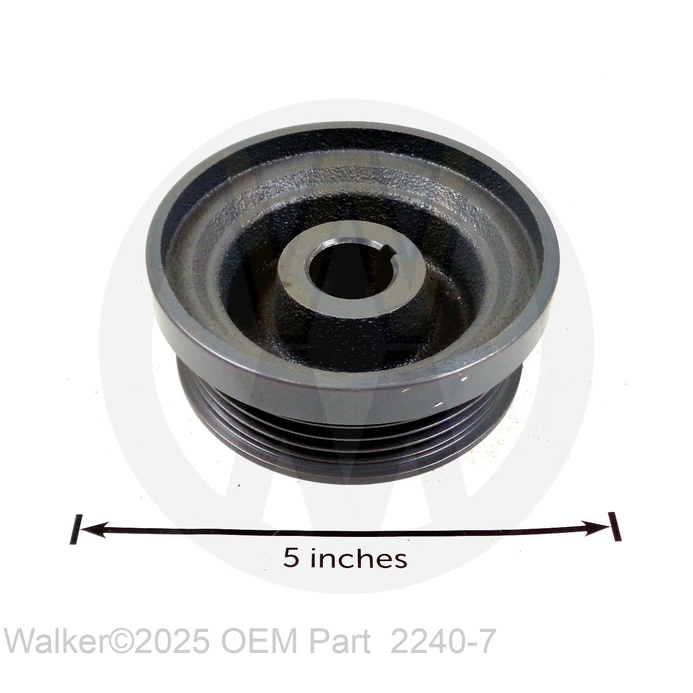 Walker Part # 2240-7 : BLADE DRV. PULLEY (3.6) W/SHIELD