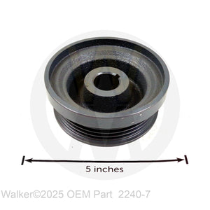 Walker Part # 2240-7 : BLADE DRV. PULLEY (3.6) W/SHIELD