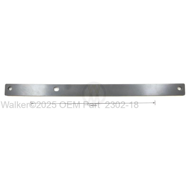 Walker Part # 2302-18 : Cross Bar 18.750x1.25x.250