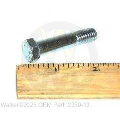 Walker Part # 2350-13 : HEX BOLT, 3/18-16 GRADE 5
