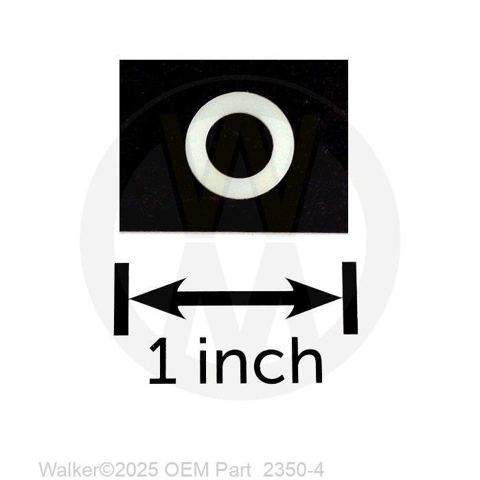 Walker Part # 2350-4 : WASHER 1/2ODX5/16IDX.030