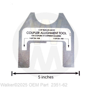 Walker Part # 2351-62 : Coupler Alignment Tool - 1-7/8