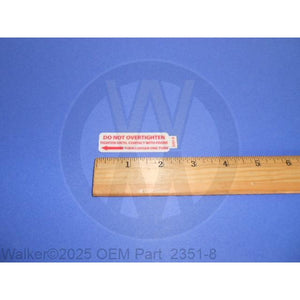 Walker Part # 2351-8 : Belt Tensioner Decal