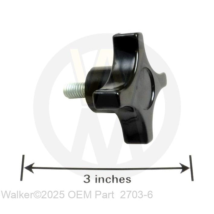Walker Part # 2703-6 : 4 Prong Knob 5/16-18