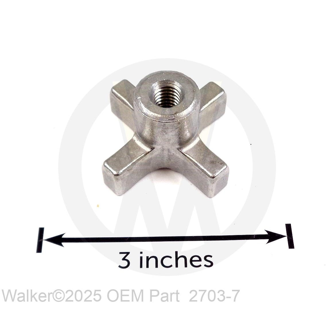 Walker Part # 2703-7 : Steel Hand Knob 3/8-16