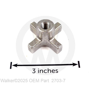 Walker Part # 2703-7 : Steel Hand Knob 3/8-16