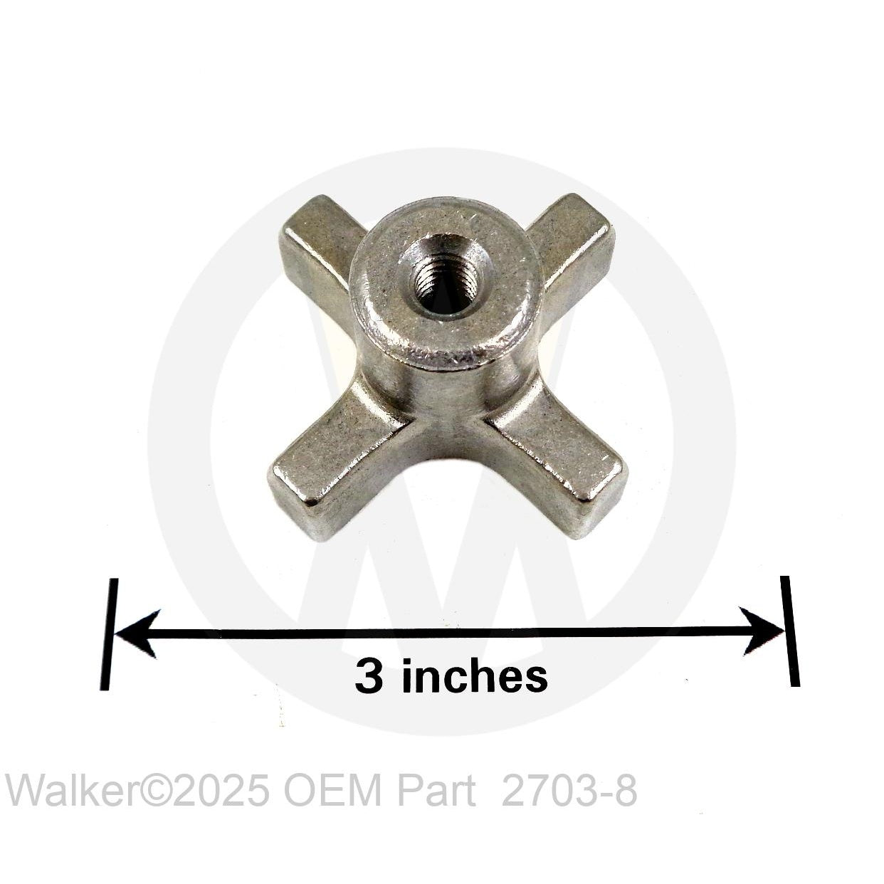 Walker Part # 2703-8 : Steel Hand Knob 5/16-18
