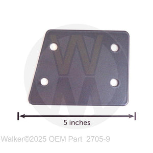 Walker Part # 2705-9 : REAR BACKUP PLATE