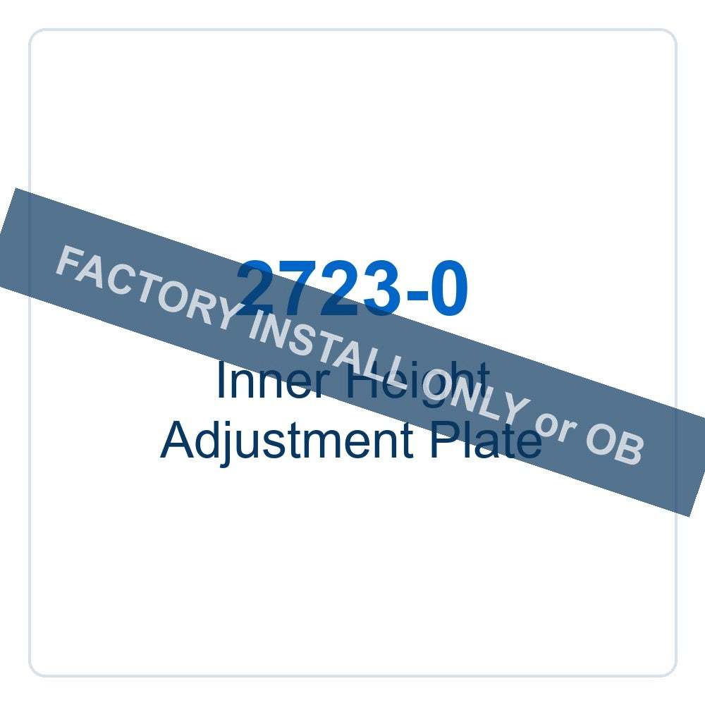 Walker Part # 2723-0 : Inner Height Adjustment Plate