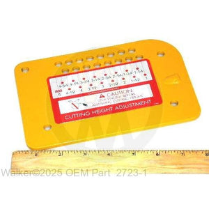 Walker Part # 2723-1 : INNER HEIGHT ADJ PLATE