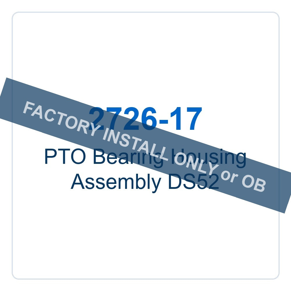 Walker Part # 2726-17 : PTO Bearing Housing Assembly DS52