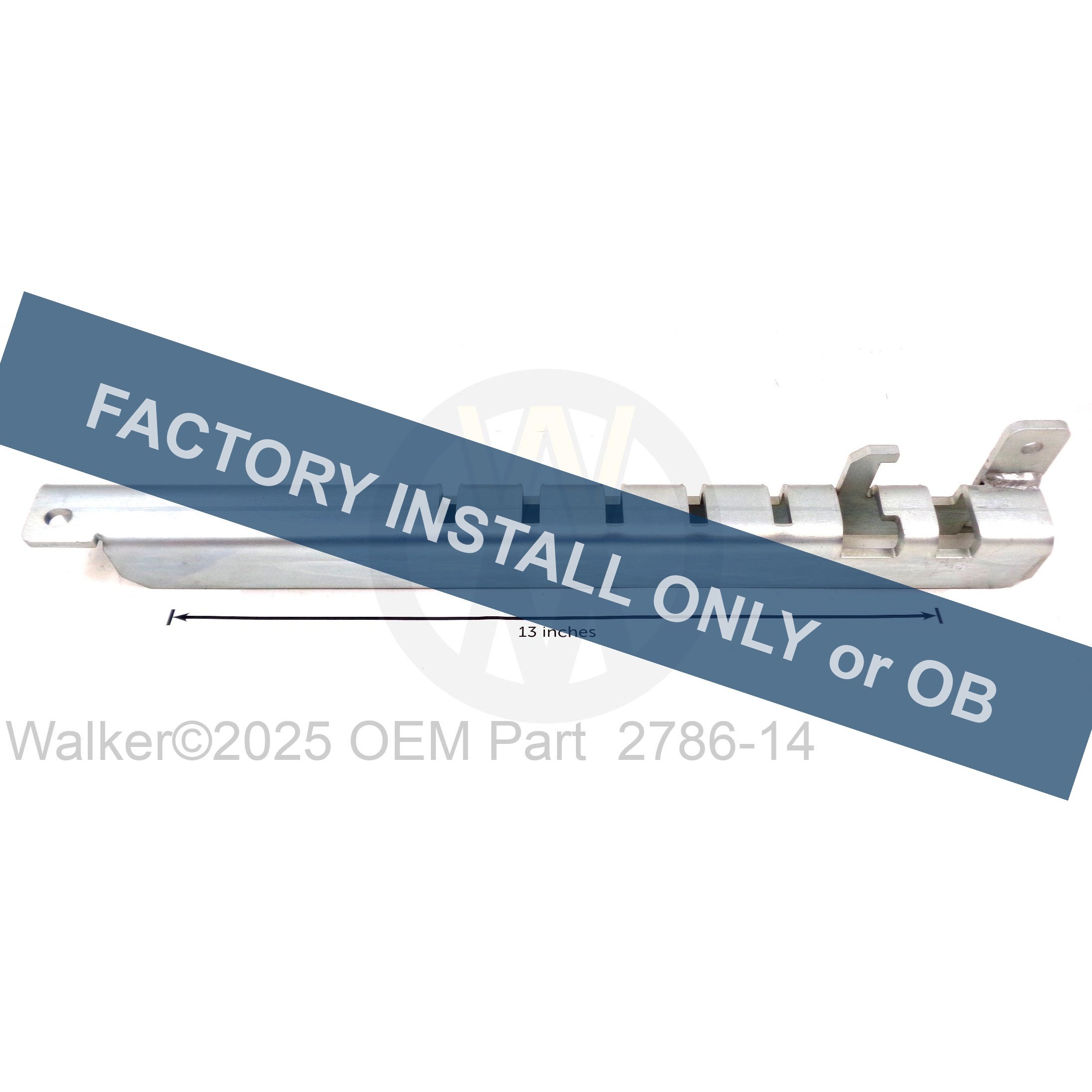 Walker Part # 2786-14 : Footrest Lock Channel/RH