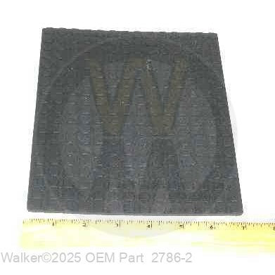 Walker Part # 2786-2 : (NR) Rubber Mat (7x9-1/2)