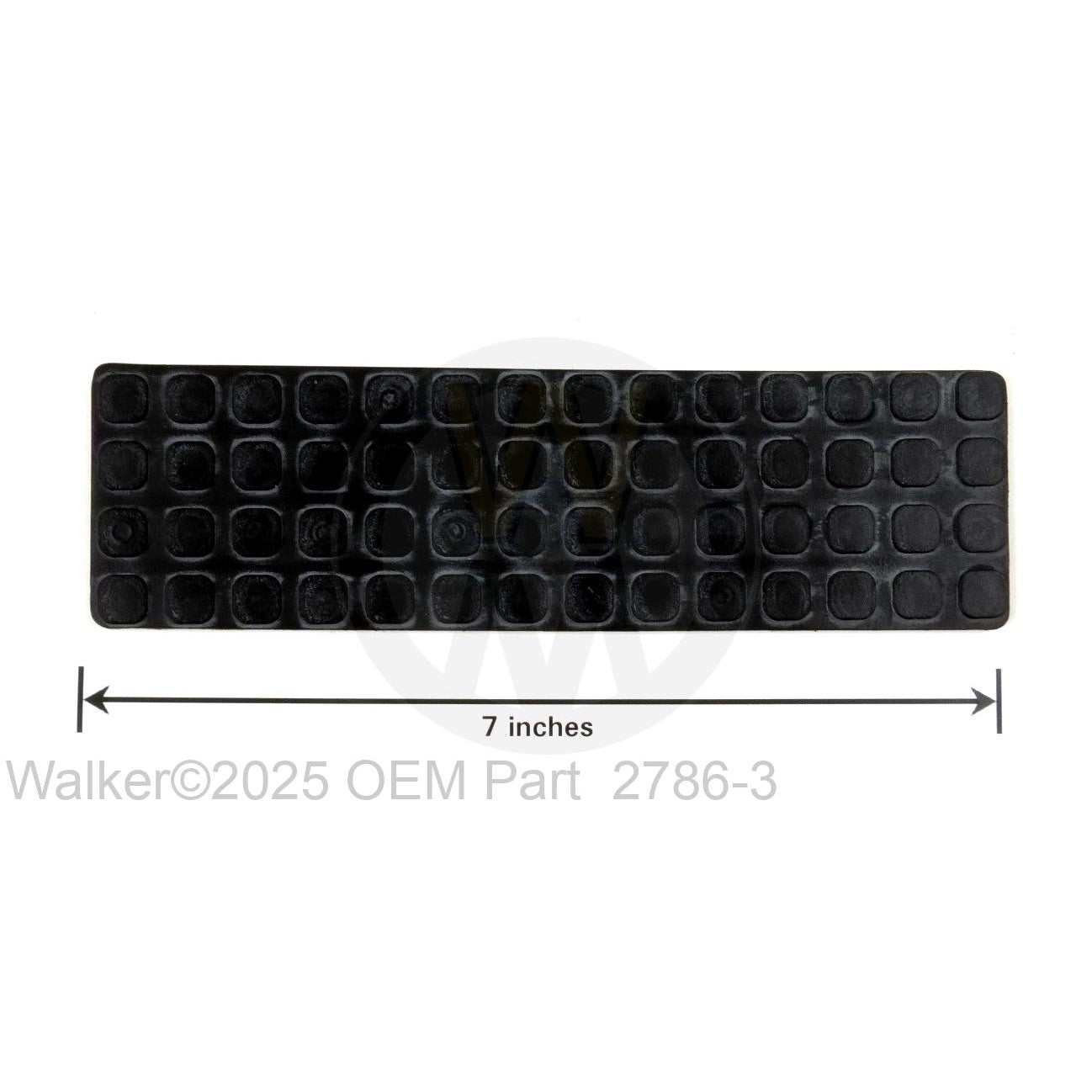 Walker Part # 2786-3 : RUBBER MAT (2X7)
