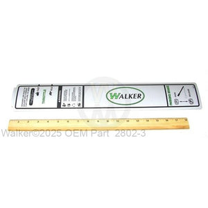 Walker Part # 2802-3 : EFI DECAL,FENDER/LH/LEXAN