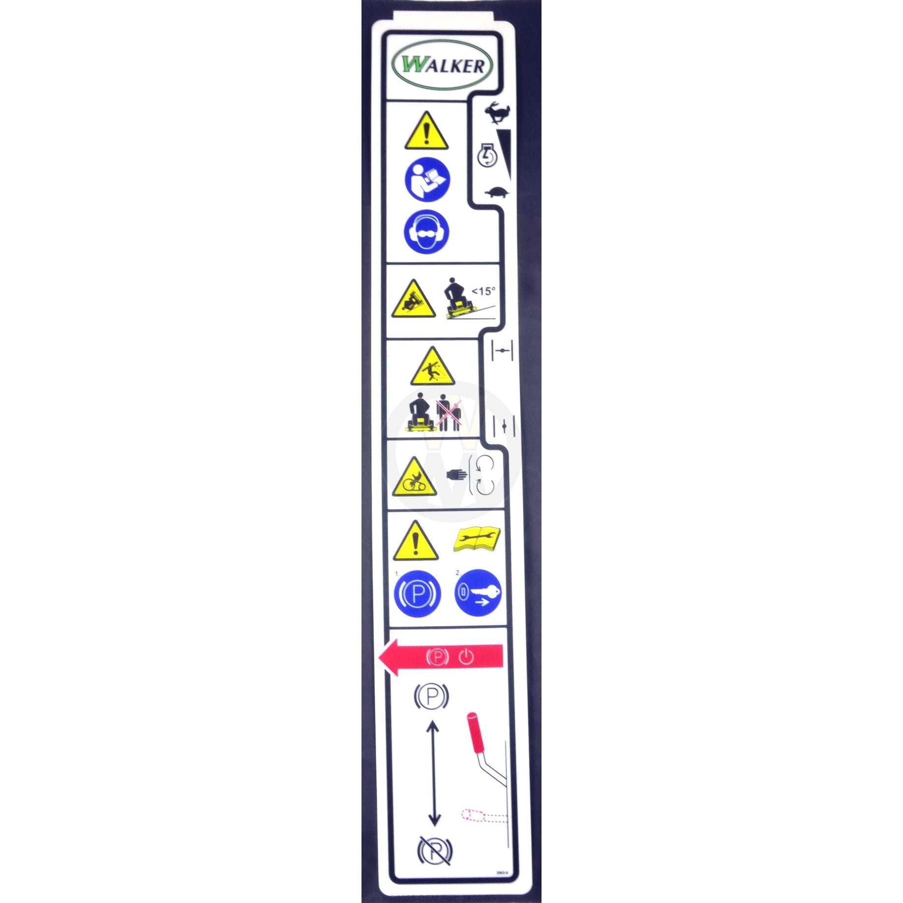 Walker Part # 2802-6 : Decal, Fender/LH Symbolic