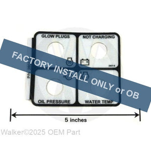 Walker Part # 2807-9 : Decal, AMP/Glow Plug