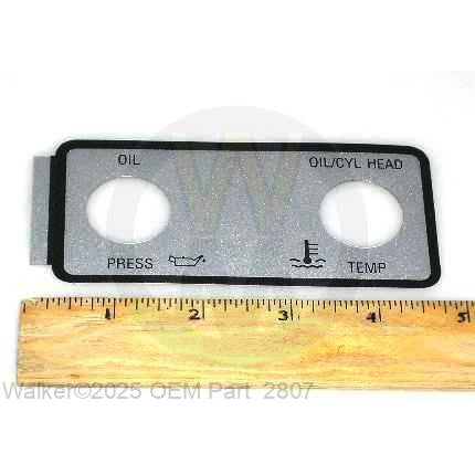 Walker Part # 2807 : (NR) Decal,Oil Pres/Head Temp