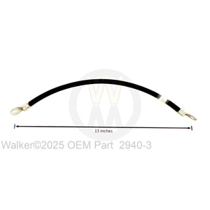 Walker Part # 2940-3 : BATTERY CABLE 14'