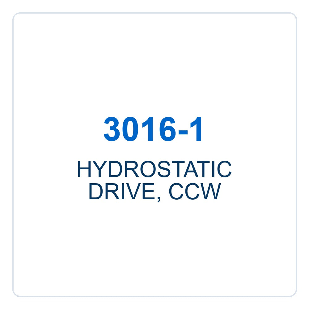 Walker Part # 3016-1 : HYDROSTATIC DRIVE, CCW