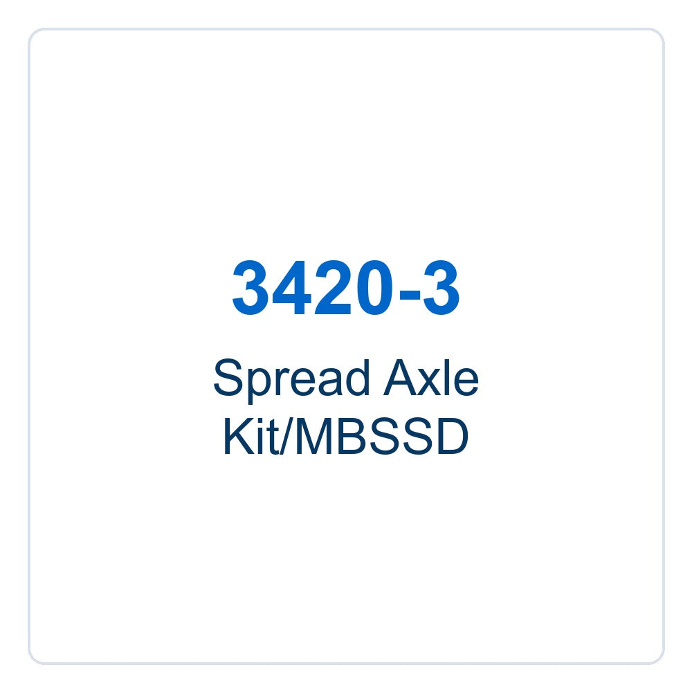 Walker Part # 3420-3 : Spread Axle Kit/MBSSD