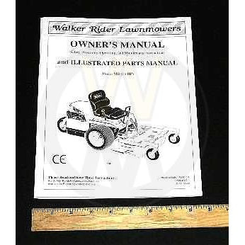 Walker Part # 4000-1 : OWNERS/PARTS MANUAL