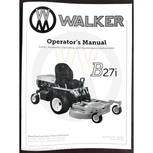 Walker Part # 4000-28 : Operator's Manual, MB27i